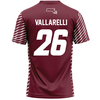 UMass - NCAA Women's Lacrosse : Rachel Vallarelli - Burgundy Lacrosse Jersey -1