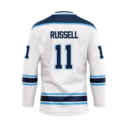 Maine - NCAA Men's Ice Hockey : Charlie Russell - White Hockey Jersey