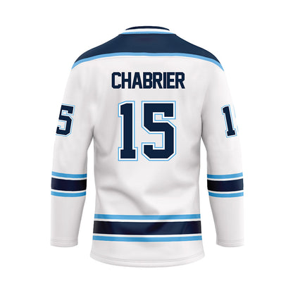 Maine - NCAA Men's Ice Hockey : Brandon Chabrier - White Hockey Jersey