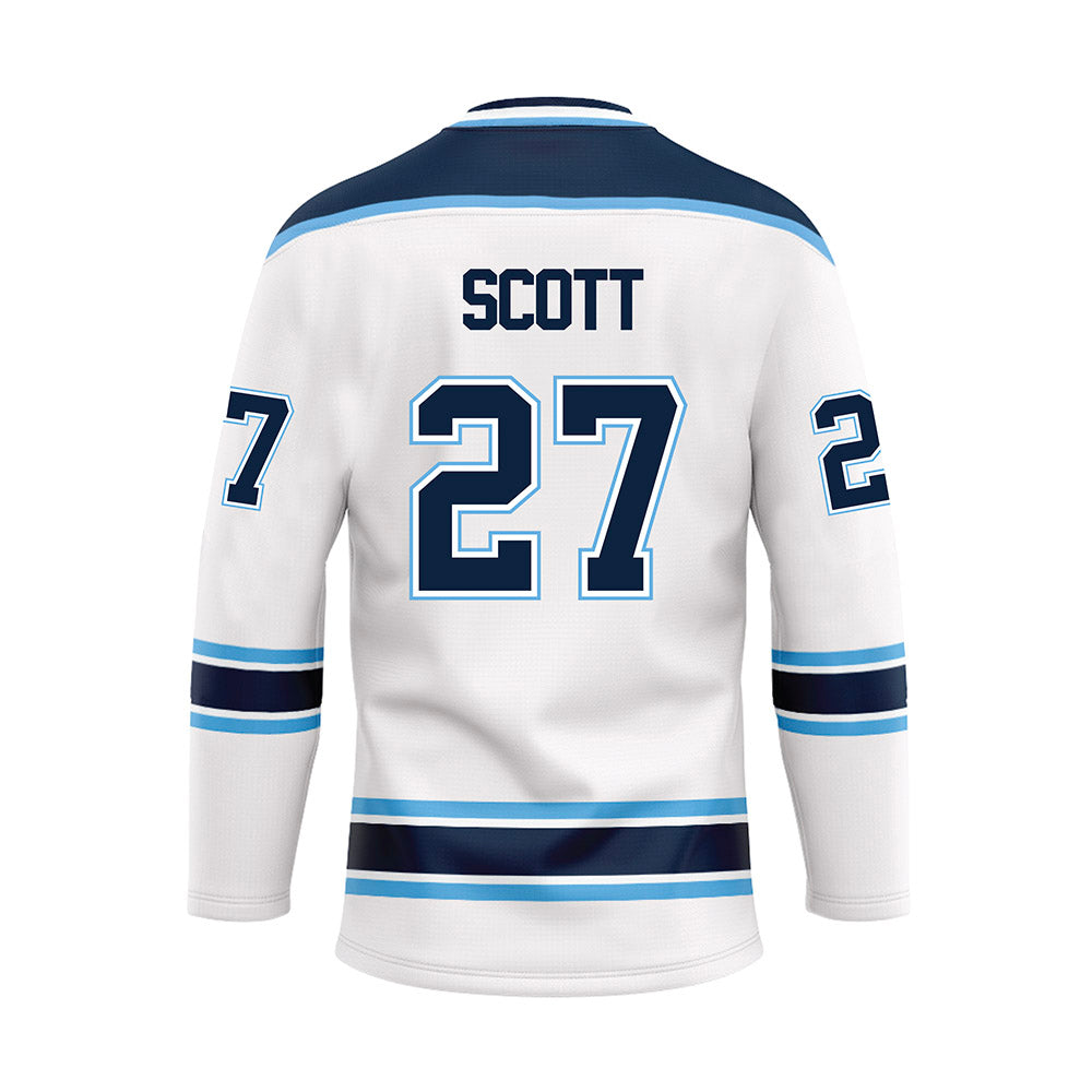 Maine - NCAA Men's Ice Hockey : Max Scott - White Hockey Jersey-1