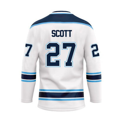 Maine - NCAA Men's Ice Hockey : Max Scott - White Hockey Jersey-1