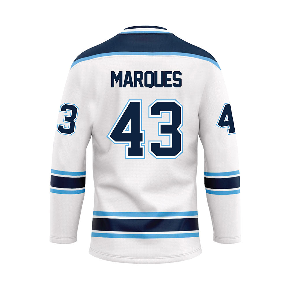 Maine - NCAA Men's Ice Hockey : Miguel Marques - White Hockey Jersey-1