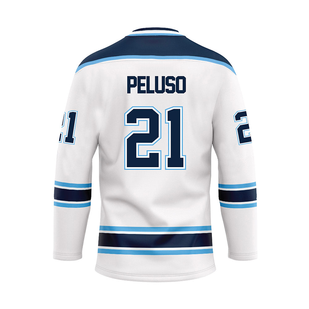 Maine - NCAA Men's Ice Hockey : NICHOLAS PELUSO - White Hockey Jersey-1