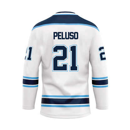 Maine - NCAA Men's Ice Hockey : NICHOLAS PELUSO - White Hockey Jersey-1
