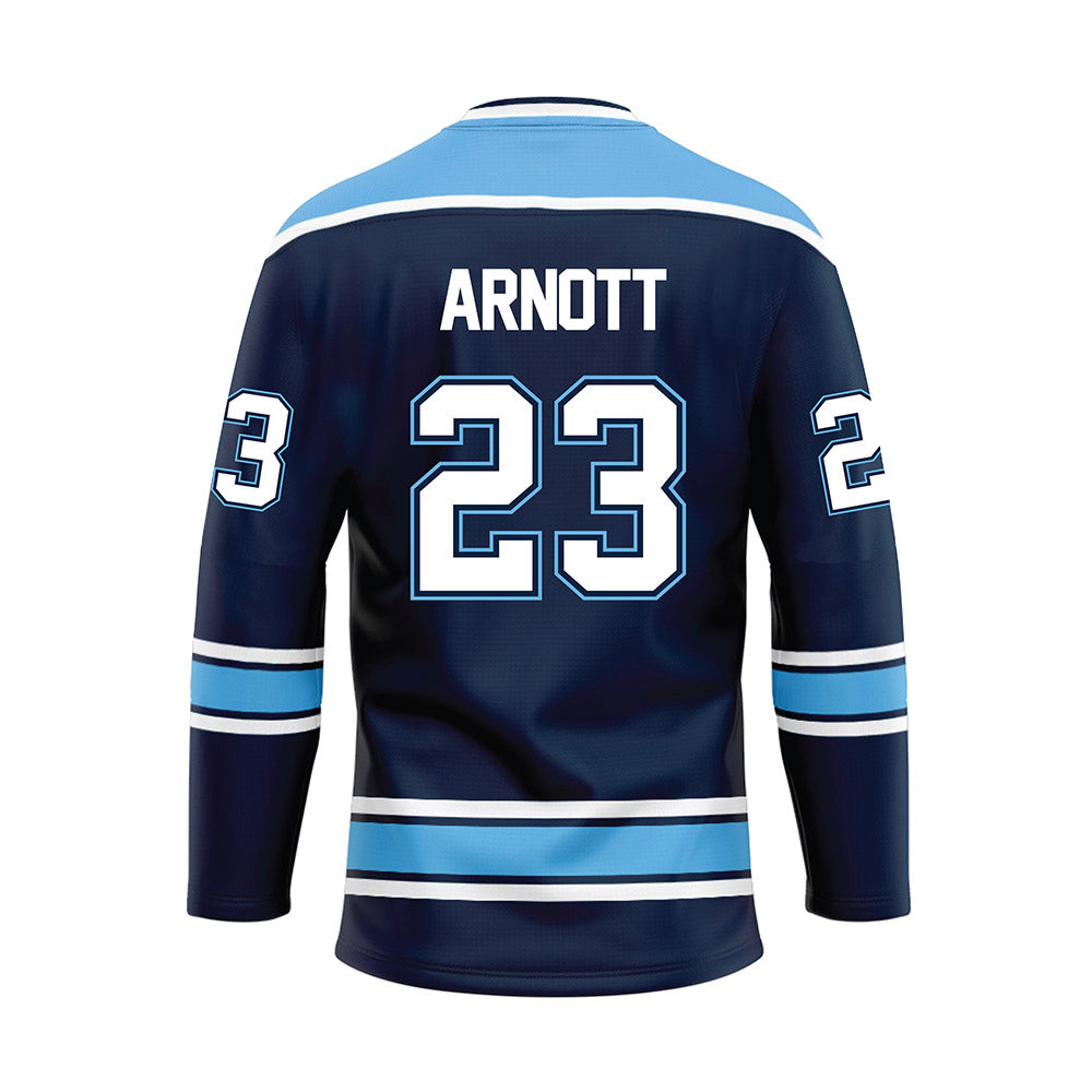Maine - NCAA Men's Ice Hockey : Grayson Arnott - Dark Blue Hockey Jersey