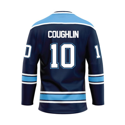 Maine - NCAA Men's Ice Hockey : Luke Coughlin - Dark Blue Hockey Jersey-1