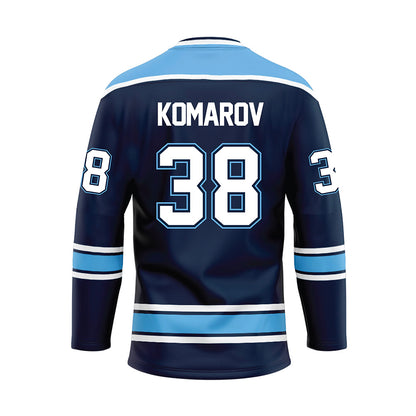 Maine - NCAA Men's Ice Hockey : Oskar Komarov - Dark Blue Hockey Jersey