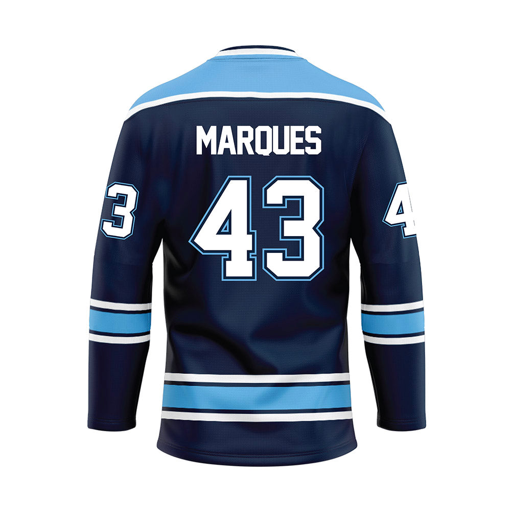 Maine - NCAA Men's Ice Hockey : Miguel Marques - Dark Blue Hockey Jersey-1
