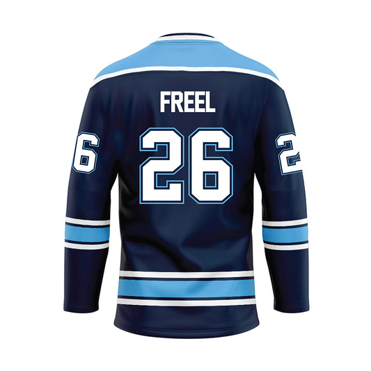 Maine - NCAA Men's Ice Hockey : Thomas Freel - Dark Blue Hockey Jersey