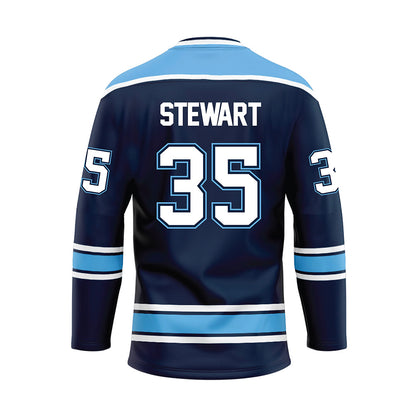 Maine - NCAA Men's Ice Hockey : Gage Stewart - Dark Blue Hockey Jersey-1