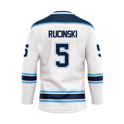 Maine - NCAA Women's Ice Hockey : Lulu Rucinski - White Hockey Jersey-1