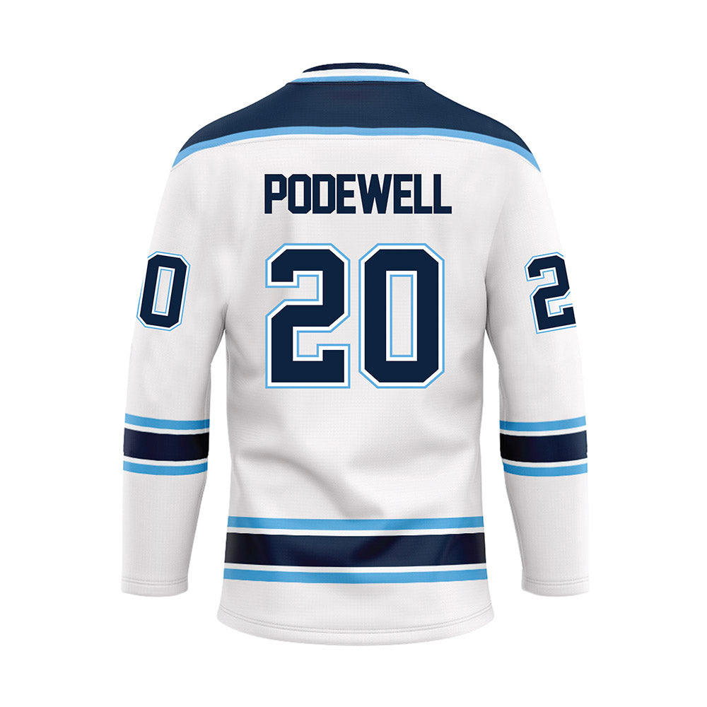 Maine - NCAA Women's Ice Hockey : Mackenzie Podewell - White Hockey Jersey-1