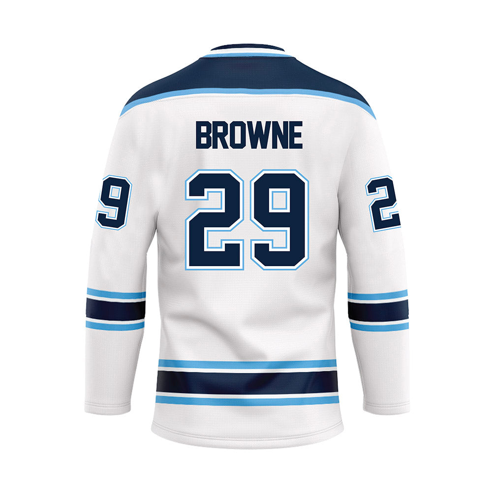 Maine - NCAA Women's Ice Hockey : Darragh Browne - White Hockey Jersey-1