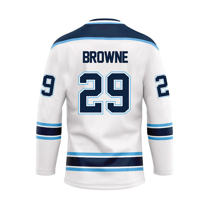 Maine - NCAA Women's Ice Hockey : Darragh Browne - White Hockey Jersey-1