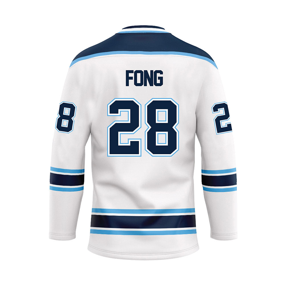 Maine - NCAA Women's Ice Hockey : Paige Fong - White Hockey Jersey-1