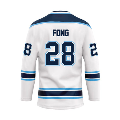 Maine - NCAA Women's Ice Hockey : Paige Fong - White Hockey Jersey-1