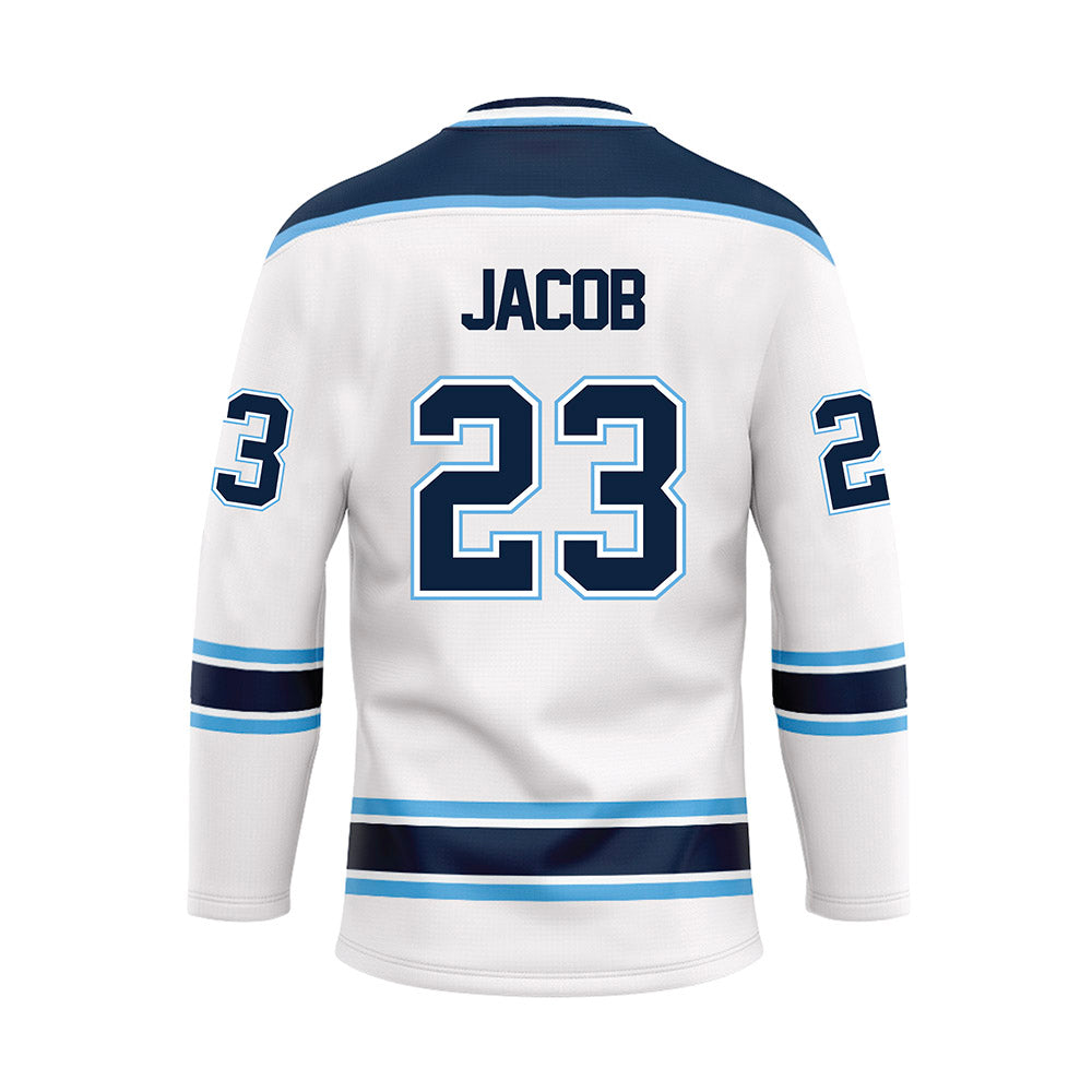 Maine - NCAA Women's Ice Hockey : Stephanie Jacob - White Hockey Jersey-1