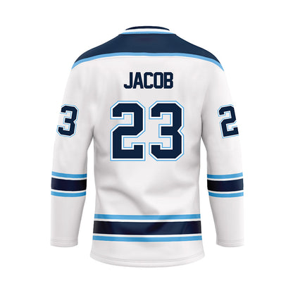 Maine - NCAA Women's Ice Hockey : Stephanie Jacob - White Hockey Jersey-1