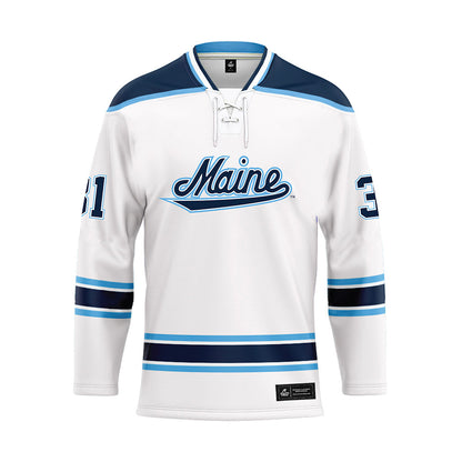 Maine - NCAA Women's Ice Hockey : Julia Bachetti - White Hockey Jersey-0