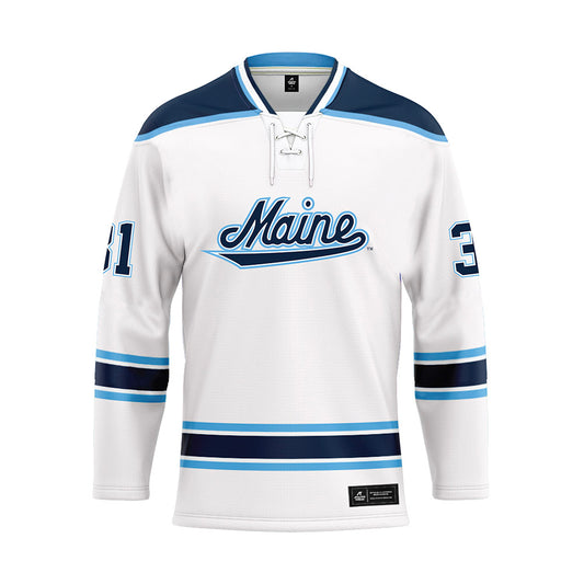 Maine - NCAA Women's Ice Hockey : Julia Bachetti - White Hockey Jersey-0