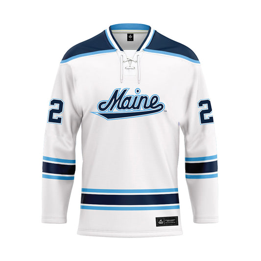 Maine - NCAA Women's Ice Hockey : Brenna Curl - White Hockey Jersey-0