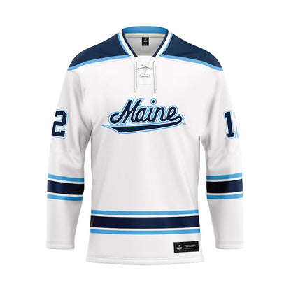 Maine - NCAA Women's Ice Hockey : Sade Sandilands - White Hockey Jersey-0