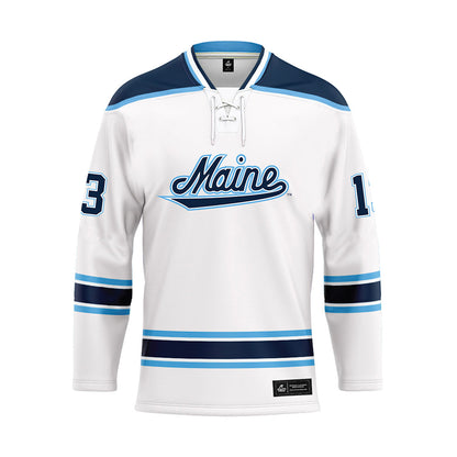 Maine - NCAA Women's Ice Hockey : Mikayla Boarder - White Hockey Jersey-0