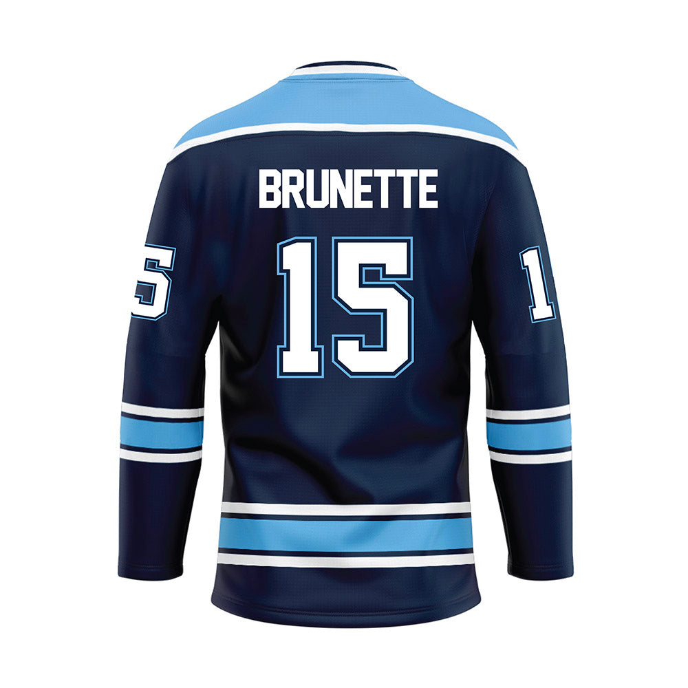 Maine - NCAA Women's Ice Hockey : Danielle Brunette - Blue Hockey Jersey-1