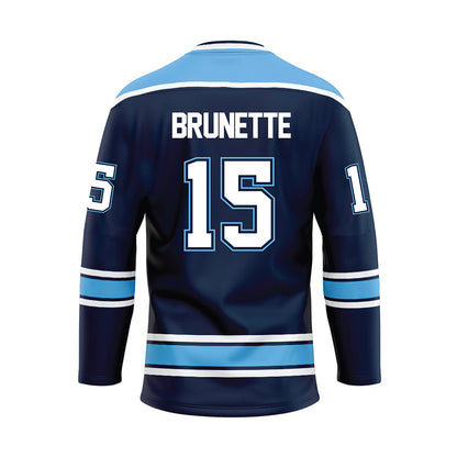 Maine - NCAA Women's Ice Hockey : Danielle Brunette - Blue Hockey Jersey-1