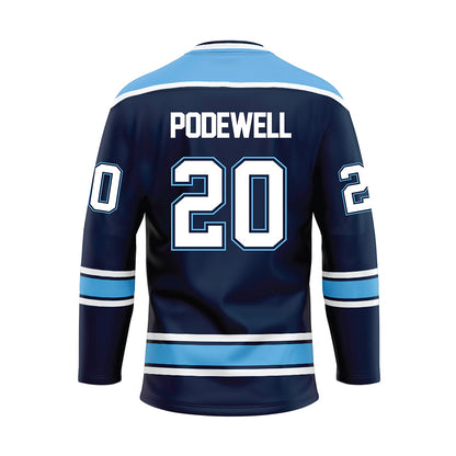 Maine - NCAA Women's Ice Hockey : Mackenzie Podewell - Blue Hockey Jersey-1