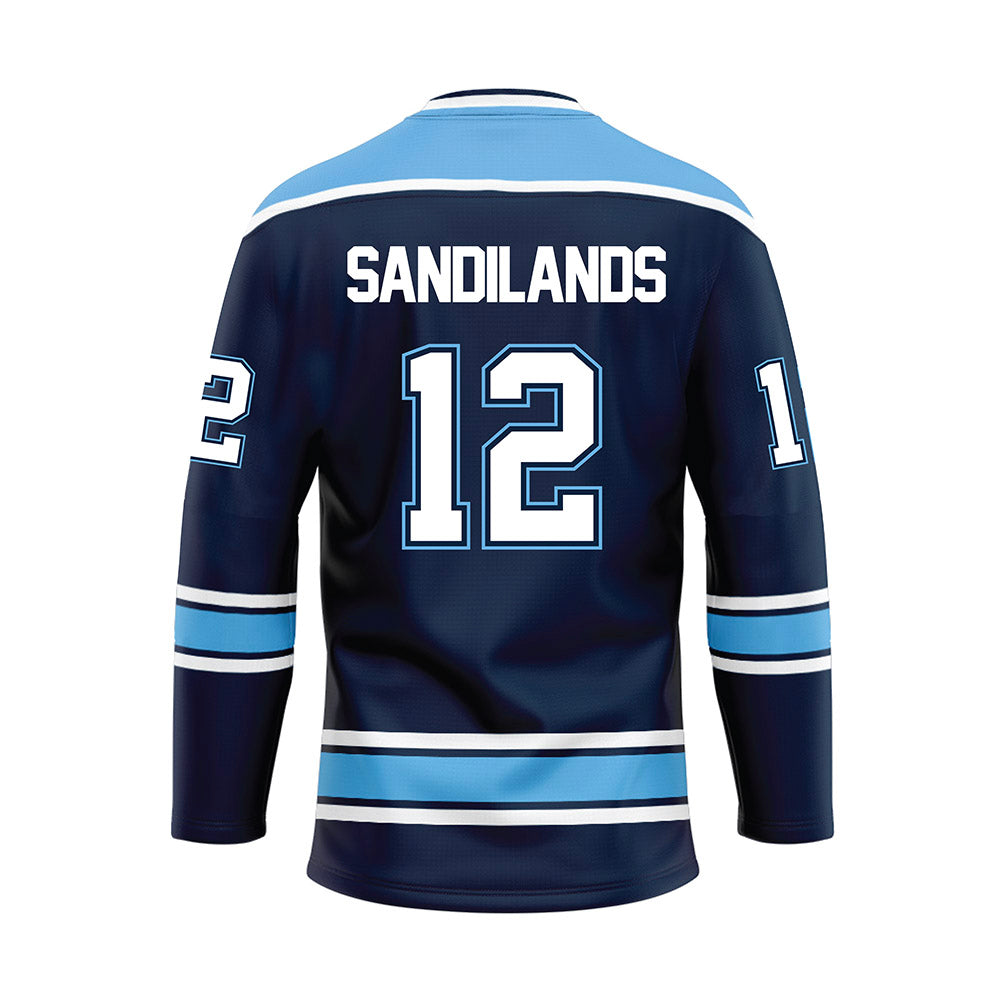 Maine - NCAA Women's Ice Hockey : Sade Sandilands - Blue Hockey Jersey-1