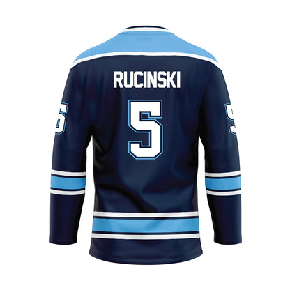 Maine - NCAA Women's Ice Hockey : Lulu Rucinski - Blue Hockey Jersey-1