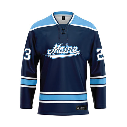 Maine - NCAA Women's Ice Hockey : Stephanie Jacob - Blue Hockey Jersey-0