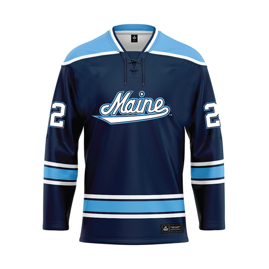 Maine - NCAA Women's Ice Hockey : Brenna Curl - Blue Hockey Jersey-0