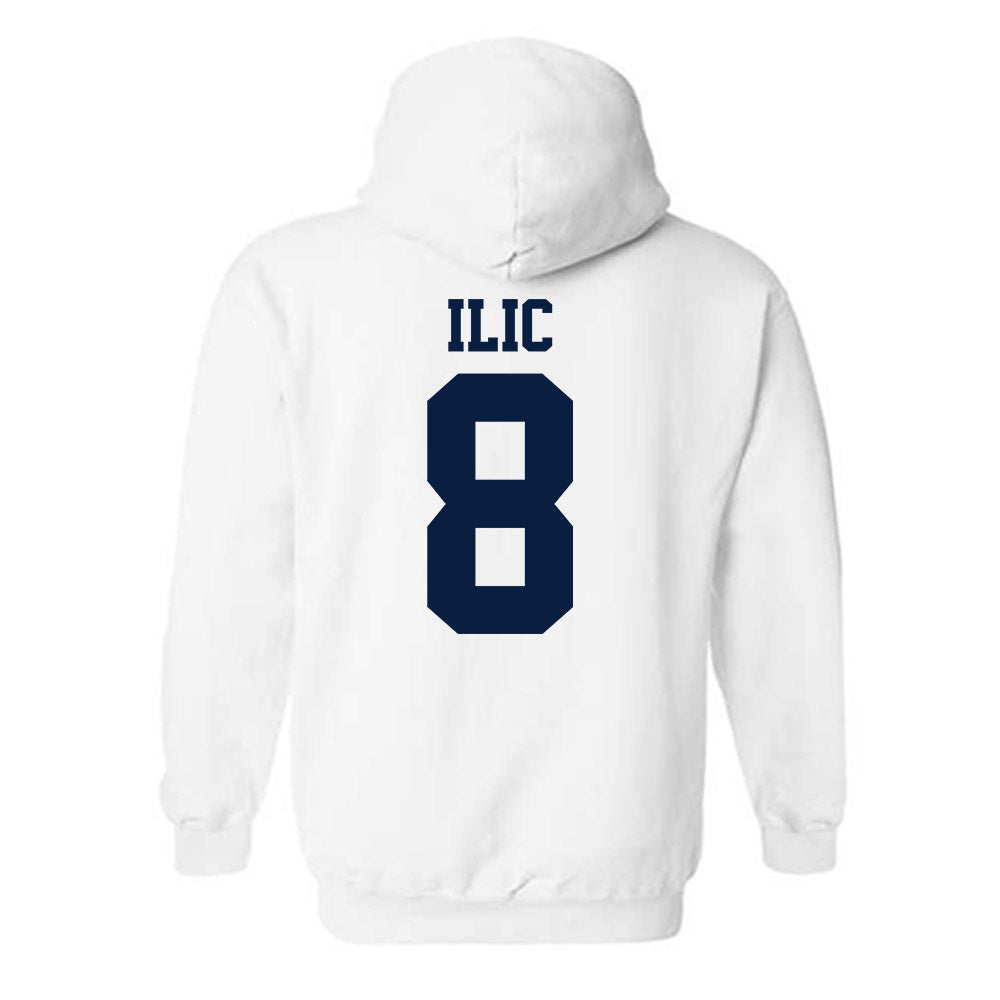 UC Berkeley - NCAA Men's Basketball : Milos Ilic - Sports Shersey Hooded Sweatshirt-1