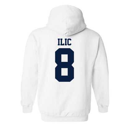 UC Berkeley - NCAA Men's Basketball : Milos Ilic - Sports Shersey Hooded Sweatshirt-1