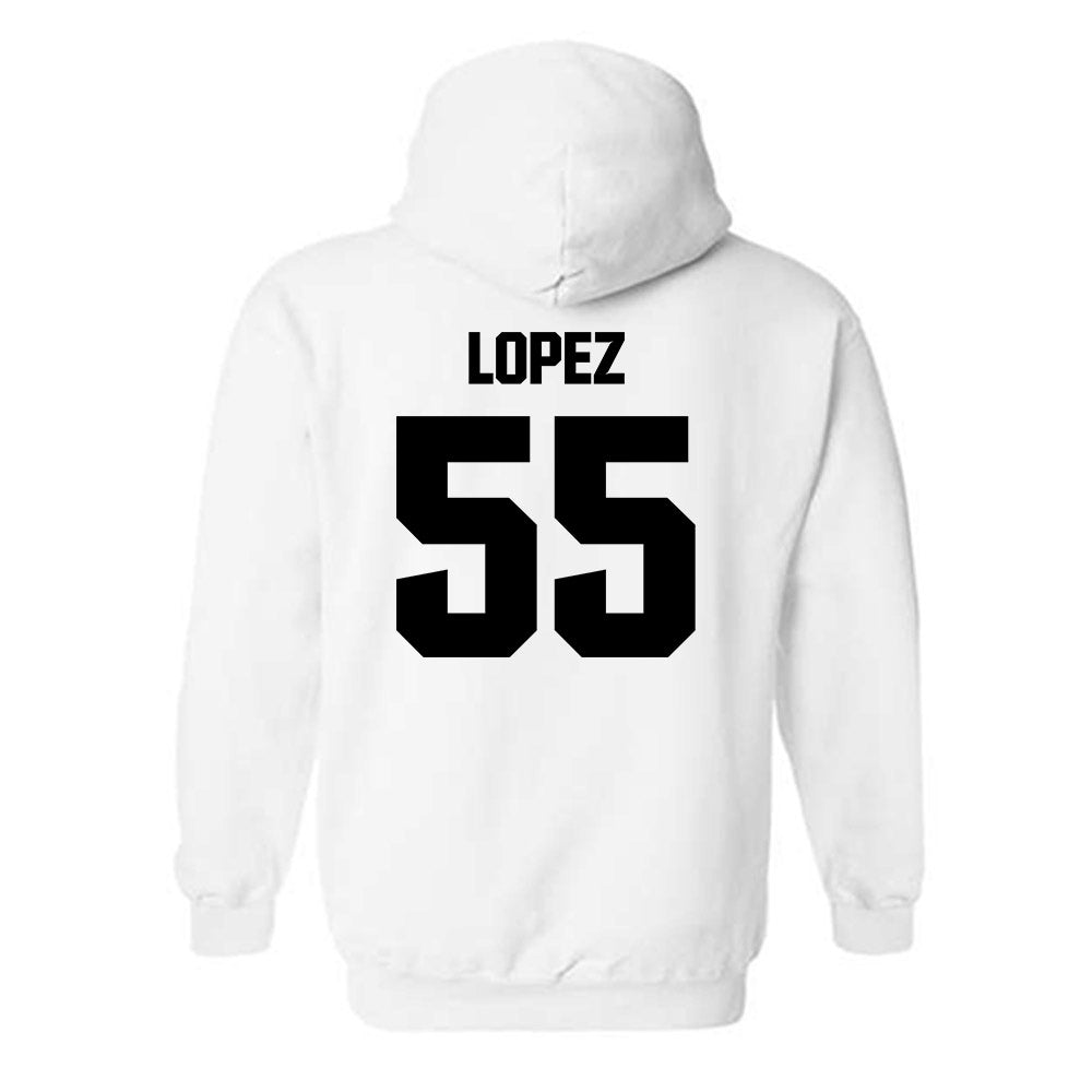 Maine - NCAA Football : Nathan Lopez - Classic Fashion Shersey Hooded Sweatshirt-1
