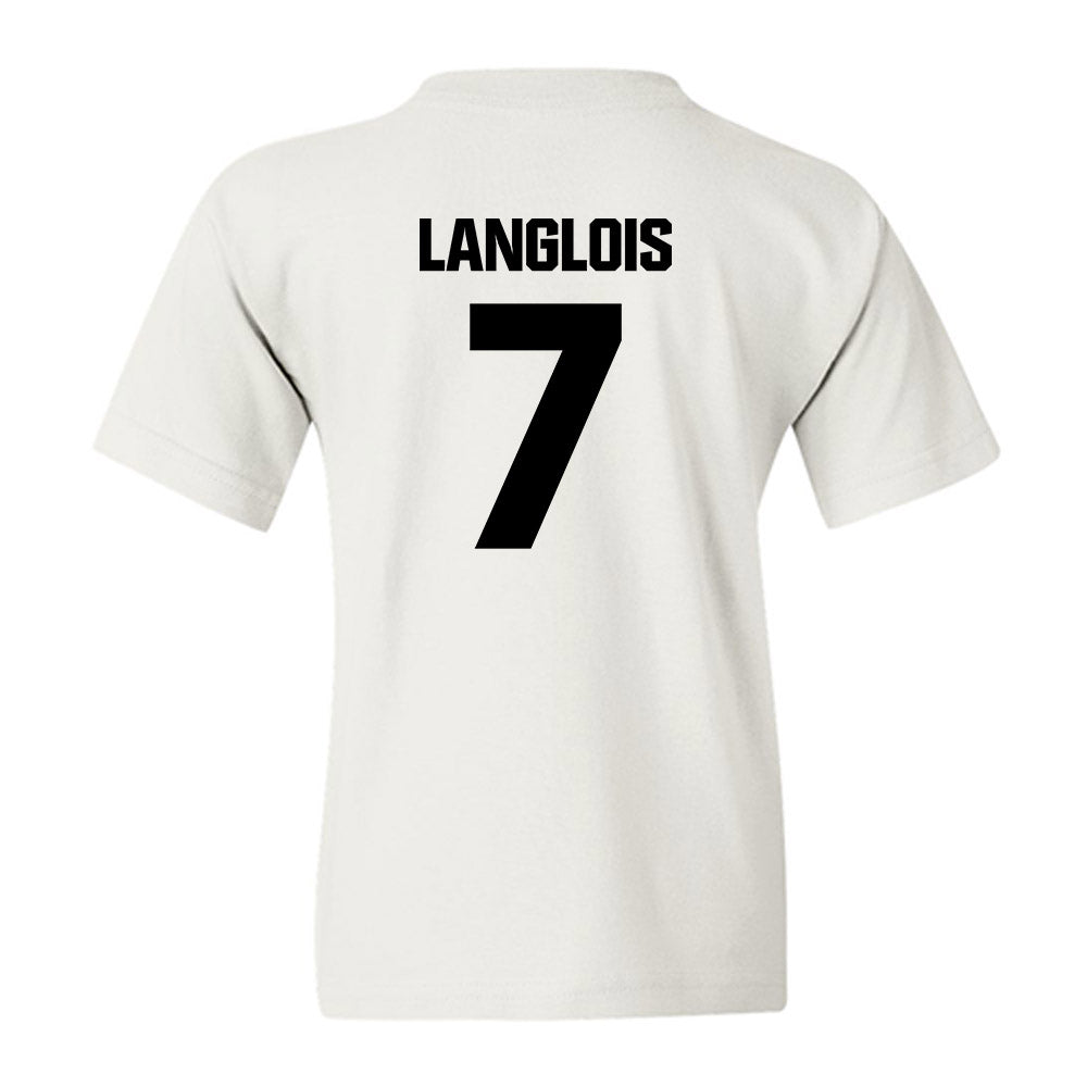 Maine - NCAA Men's Ice Hockey : Jeremy Langlois - Classic Fashion Shersey Youth T-Shirt-1