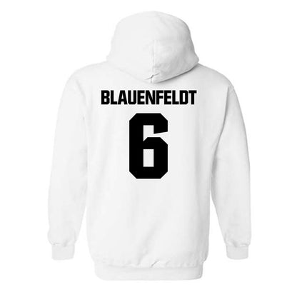 Maine - NCAA Women's Basketball : Asta Blauenfeldt - Classic Fashion Shersey Hooded Sweatshirt-1