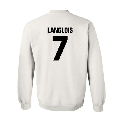 Maine - NCAA Men's Ice Hockey : Jeremy Langlois - Classic Fashion Shersey Crewneck Sweatshirt-1