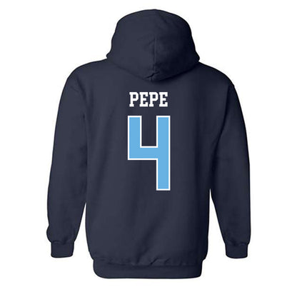 Maine - NCAA Baseball : Nic Pepe - Classic Shersey Hooded Sweatshirt-1