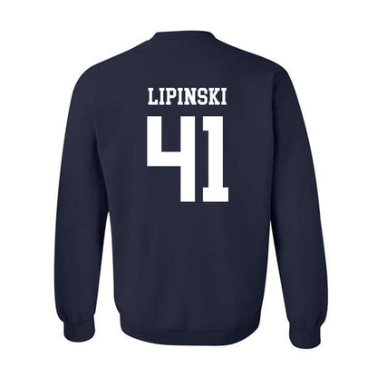 Maine - NCAA Men's Ice Hockey : JADEN LIPINSKI - Classic Fashion Shersey Crewneck Sweatshirt-1