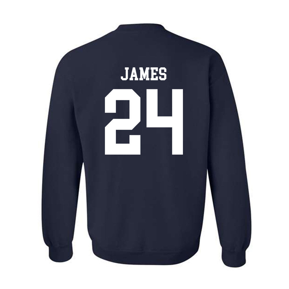 Maine - NCAA Men's Ice Hockey : Brock James - Classic Fashion Shersey Crewneck Sweatshirt-1