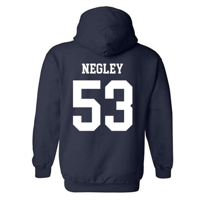 Maine - NCAA Football : Jace Negley - Classic Fashion Shersey Hooded Sweatshirt-1