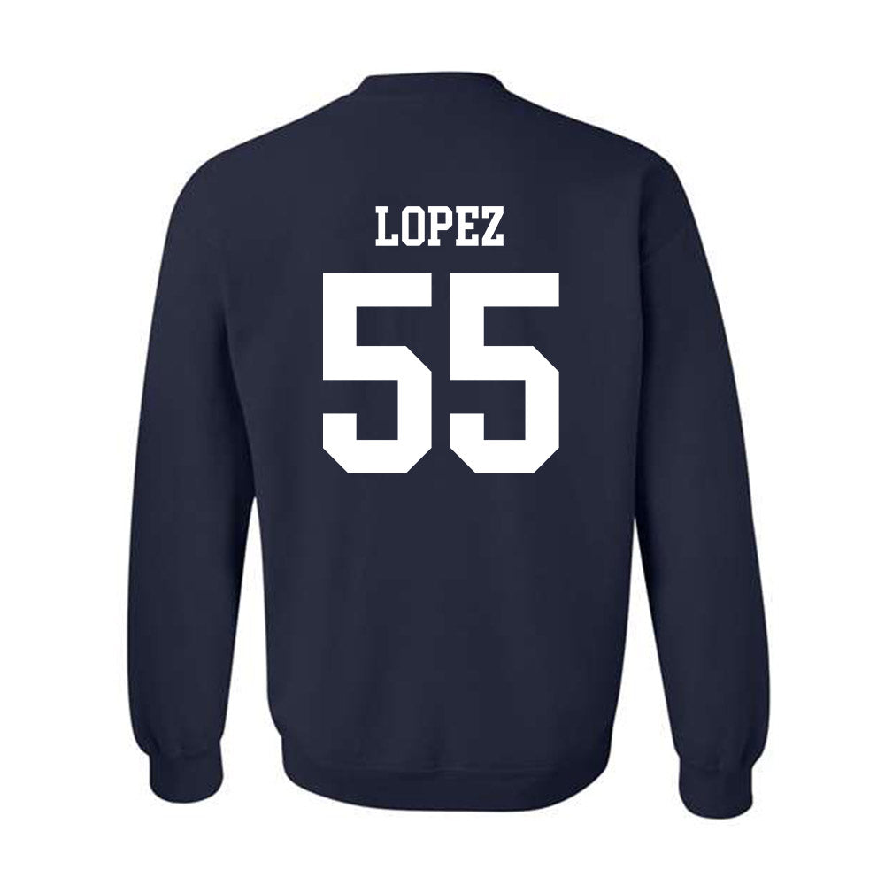 Maine - NCAA Football : Nathan Lopez - Classic Fashion Shersey Crewneck Sweatshirt-1
