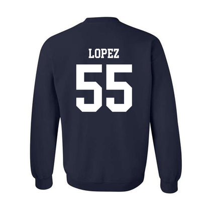 Maine - NCAA Football : Nathan Lopez - Classic Fashion Shersey Crewneck Sweatshirt-1