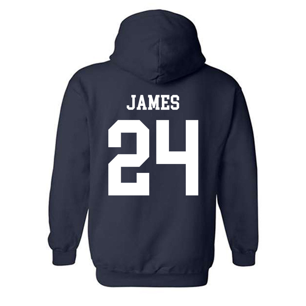 Maine - NCAA Men's Ice Hockey : Brock James - Classic Fashion Shersey Hooded Sweatshirt-1