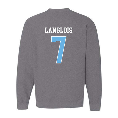 Maine - NCAA Men's Ice Hockey : Jeremy Langlois - Classic Fashion Shersey Crewneck Sweatshirt-1