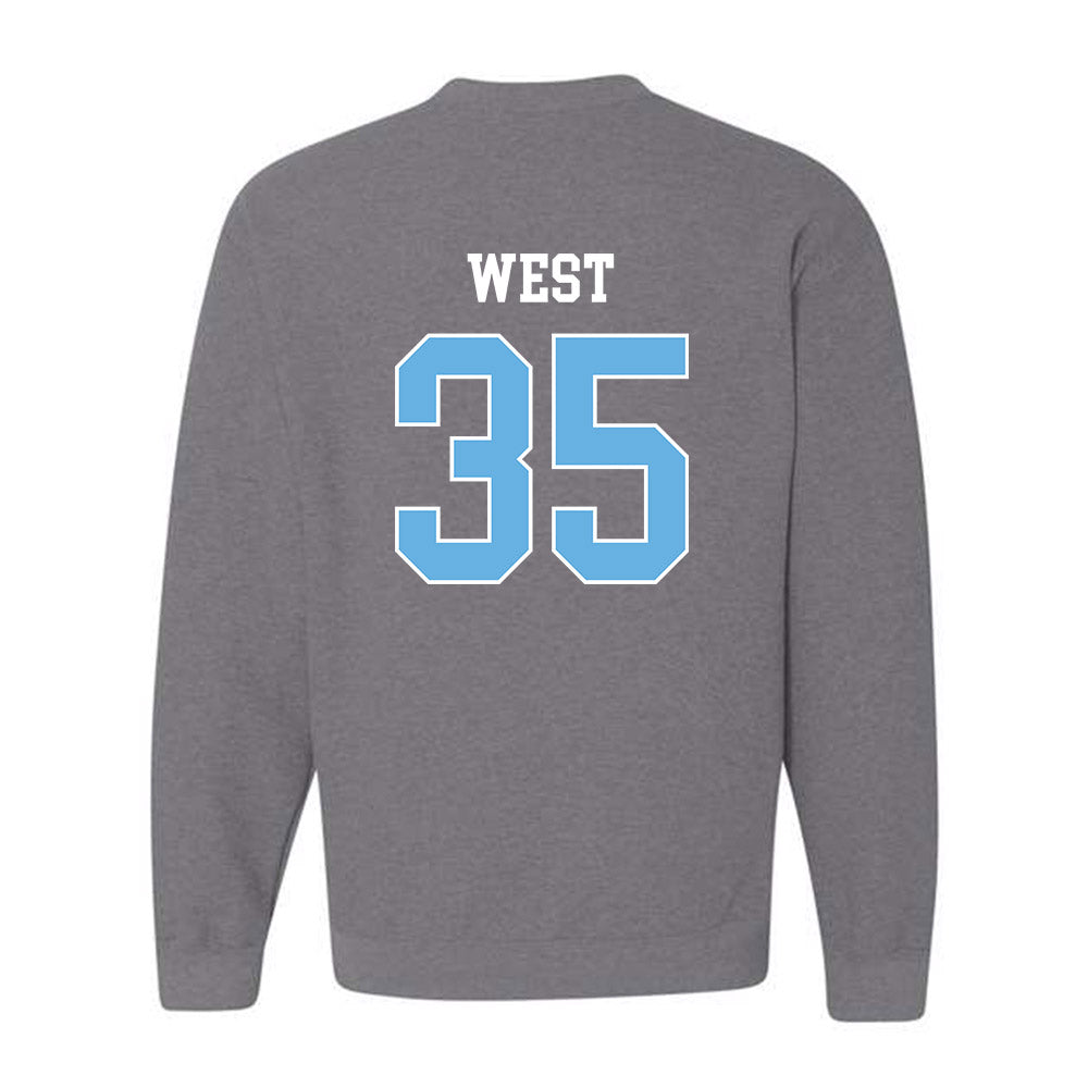 Maine - NCAA Football : Austin West - Classic Fashion Shersey Crewneck Sweatshirt-1