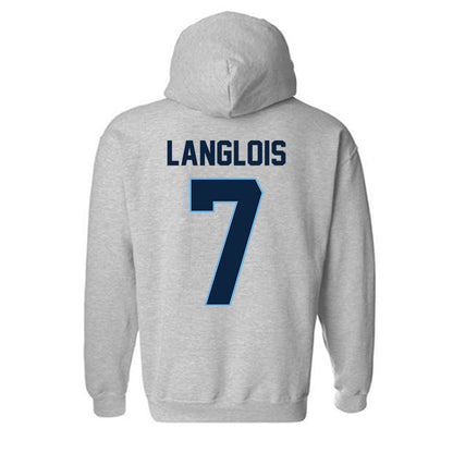 Maine - NCAA Men's Ice Hockey : Jeremy Langlois - Classic Shersey Hooded Sweatshirt-1